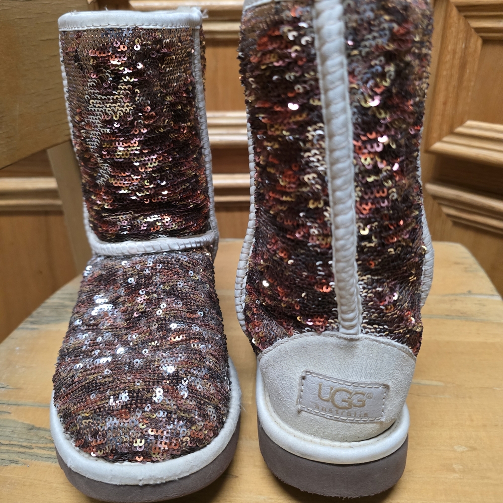 UGG Sequin Boots Pre Owned, Worn Twice